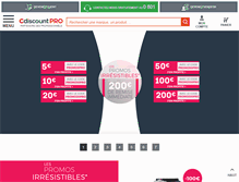 Tablet Screenshot of cdiscountpro.com